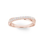0.26 carats diamants bague or rosé 750/18 ct - RI-69902-RG