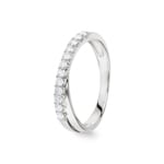 0.26ct Diamond Ring 750/18 K White Gold