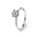 0.26 Karat Diamantring 750/18 K Weissgold