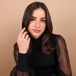 0.26ct diamants bague solitaire or rosé 750/18 ct - RI-01587-RG