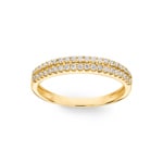 0.27 Karat Diamantring 750/18 K Gelbgold - RI-52034-GG