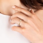 0.27ct Diamond Ring 750/18 K Yellow Gold - RO43GG