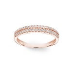 0.27 Karat Diamantring 750/18 K Roségold - RI-52034-RG