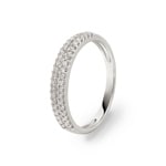 0.27 Karat Diamantring 750/18 K Weissgold