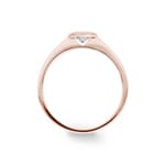 0.30ct Diamond Engagement Ring 750/18 K Rose Gold Bezel Set - CGSO003-030-RG
