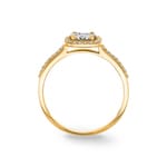 0.30ct Diamond Ring 750/18 K Yellow Gold - RI-54401-GG