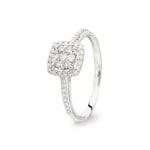 0.30 Karat Diamantring 750/18 K Weissgold