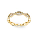 0.31 carats diamants bague or jaune 750/18 ct - RI-1440184-GG