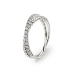0.31ct Diamond Ring 750/18 K White Gold