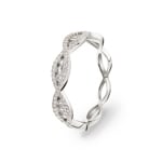 0.31 carats diamants bague or gris 750/18 ct