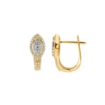 0.32 Karat Diamant-Kreolen 750/18 K Gelbgold