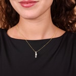 0.32ct Diamond Pendant 750/18 K Yellow Gold - AN-73419-GG