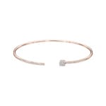 0.33 Karat Diamantarmreif offen 750/18 K Roségold