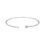 0.33 Karat Diamantarmreif offen 750/18 K Weissgold