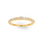 0.33ct Diamond Eternity Ring 750/18 K Yellow Gold - RI-69856-GG