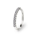0.33 Karat Diamanten Mémoire Ring 750/18 K Weissgold