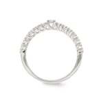 0.33 carats diamants bague mémoire or gris 750/18 ct - RI-69856-WG