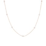 0.33 Karat Diamantencollier 750/18 K Roségold