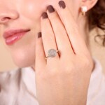 0.33 Karat Diamantring 750/18 K Roségold - RI-17484-RG