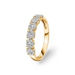 0.34 Karat Diamanten Mémoire Ring 750/18 K Gelbgold