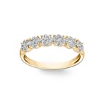 0.34 Karat Diamanten Mémoire Ring 750/18 K Gelbgold - RI-69822-GG