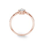 0.34ct Diamond Ring 750/18 K Rose Gold - RI-69997-RG