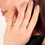 0.34ct Diamond Ring 750/18 K Rose Gold - RI-69997-RG