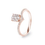 0.34ct Diamond Ring 750/18 K Rose Gold