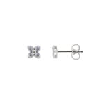 0.36ct Diamond Stud Earrings 750/18 K White Gold