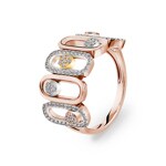 0.37 Karat Diamantring 750/18 K Roségold - RI-12358-RG