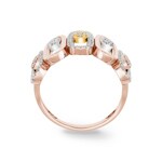 0.37 Karat Diamantring 750/18 K Roségold - RI-12358-RG