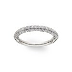 0.38 carats diamants bague or gris 750/18 ct - RO10WG