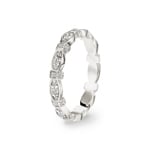 0.40 carats diamants bague or gris 750/18 ct