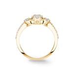 0.40ct Trilogy Diamond Ring 750/18 K Yellow Gold - RI-100368-GG