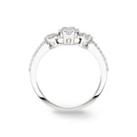 0.40ct Trilogy Diamond Ring 750/18 K White Gold - RI-100368-WG