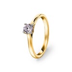 0.40ct Diamond Solitaire Ring 750/18 K Yellow Gold