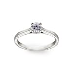 0.40ct diamant bague solitaire or gris 750/18 ct - RI-07268-WG