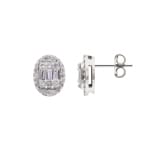 0.42 Karat Diamantohrstecker 750/18 K Weissgold