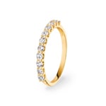 0.49 Karat Diamanten Mémoire Ring 750/18 K Gelbgold