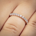 0.49 Karat Diamanten Mémoire Ring 750/18 K Roségold - RI-69169-RG