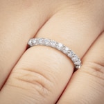 0.49 Karat Diamanten Mémoire Ring 750/18 K Weissgold - RI-69169-WG