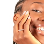 0.49 Karat Diamanten Mémoire Ring 750/18 K Weissgold - RI-69169-WG