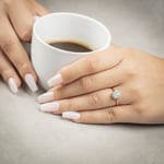 0.49ct Diamond Engagement Ring 750/18 K Yellow Gold - RI-69171-GG