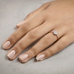 0.49ct Diamond Engagement Ring 750/18 K Rose Gold - RI-69304-RG