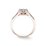 0.49ct Diamond Engagement Ring 750/18 K Rose Gold - RI-69304-RG