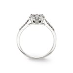 0.49ct Diamond Engagement Ring 750/18 K White Gold - RI-69304-WG
