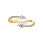 0.49 carats diamants bague or jaune 750/18 ct - RI-06087-GG