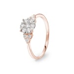 0.49 Karat Diamantring 750/18 K Roségold