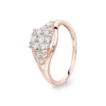 0.49 Karat Diamantring 750/18 K Roségold