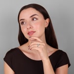 0.49 Karat Diamantring 750/18 K Weissgold - RI-69383-WG